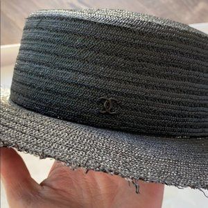 Chanel Black Sun Hat